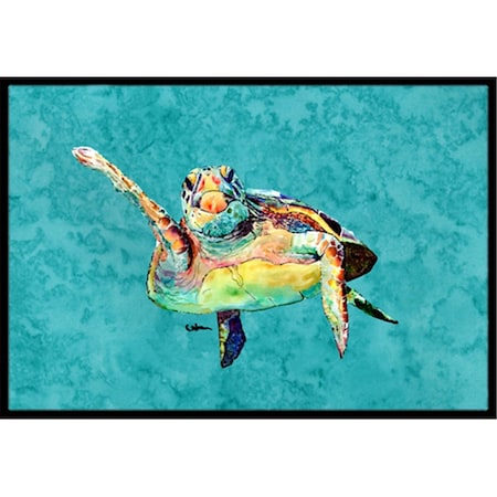 Carolines Treasures Turtle Indoor Or Outdoor Doormat- 24 x 36 in. 8672JMAT